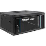 Qoltec 19" závesný rack 4U/450mm, čierny