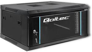 Qoltec 19" závesný rack 4U/450mm, čierny