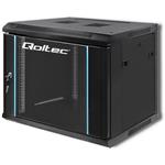 Qoltec 19" závesný rack 9U/450mm, čierny