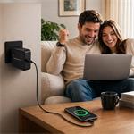 Qoltec GaN super rýchla nabíjačka USB-C, 65W