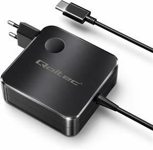 Qoltec GaN super rýchla nabíjačka USB-C, 65W