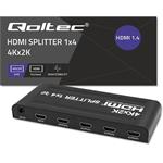 Qoltec HDMI splitter 1-4 porty, 3.4Gb/s