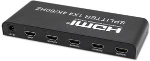 Qoltec HDMI splitter 1-4 porty, 6Gb/s