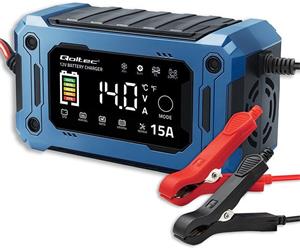 Qoltec inteligentná autonabíjačka, 12V, 15A