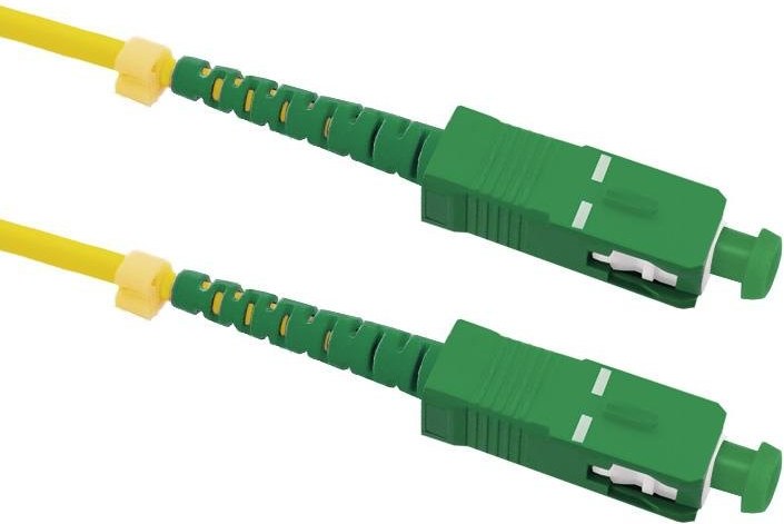 Qoltec optický kábel pre internet SC/APC-SC/APC Singlemode | 9/125, pre Orange a Magio, 15m