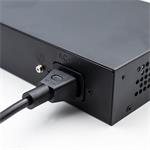 Qoltec PoE switch, 4x RJ45 PoE, 1x SFP, 65W, 1000 Mb