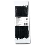Qoltec sťahovacia páska 3.6x200 100ks nylon UV čierna