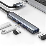 Qoltec USB Hub, 1x USB 3.0, 3x USB 2.0