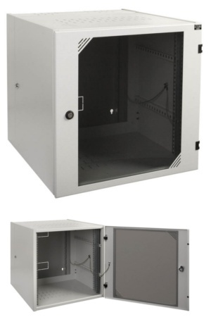Rack skriňa APRAnet ecoVARI Plus 19" dvojdielna 6U/600mm, sklenené dve