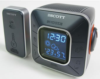 Rádiobudík s meteostanicou Scott CXT20