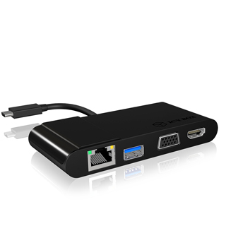RaidSonic ICY BOX, Type-C na HDMI VGA RJ45 USB