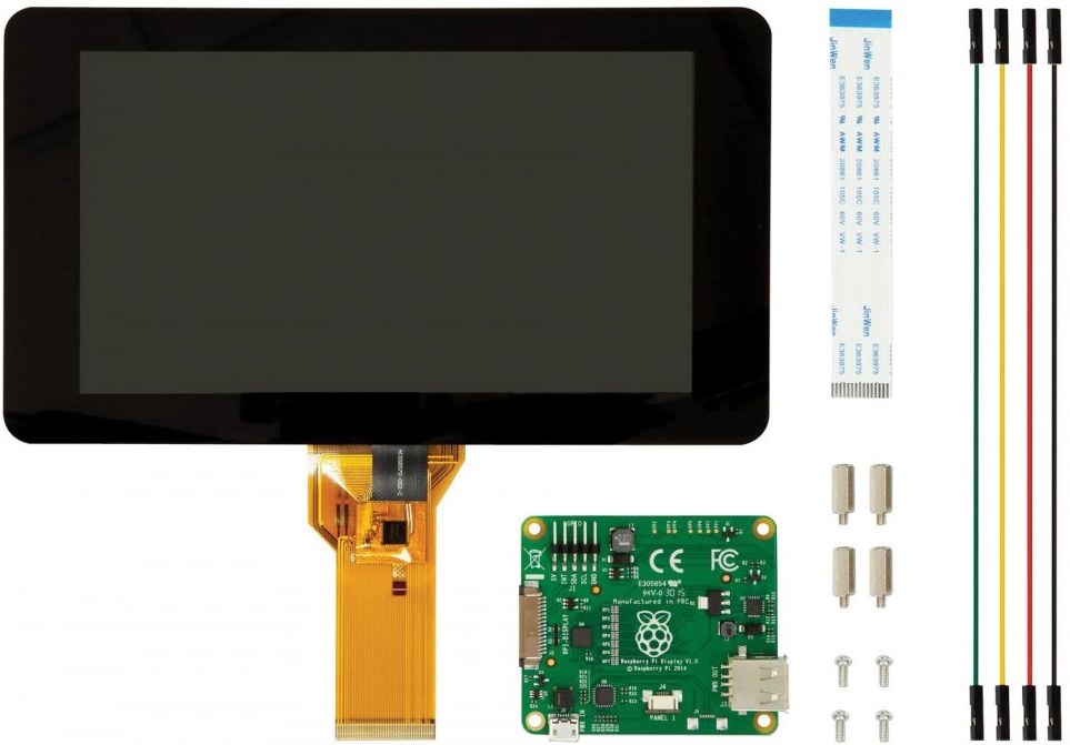 Raspberry Pi, dotykový 7" LCD displej