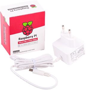 Raspberry Pi USB-C 5,1V 3A napájací zdroj, EU, biely