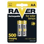 RAVER nabíjateľná batéria 600 mAh AA, 2ks/ blister