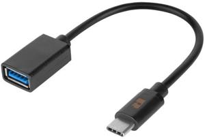 Rebel redukcia OTG USB-C na USB-A M/F, káblová, 0,17m