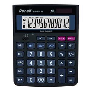 Rebell RE-Panther 12 BX kalkulačka stolná, čierna