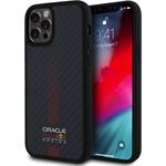 Red Bull Carbon Powerbar MagSafe kryt pre iPhone 12/12 Pro, čierny
