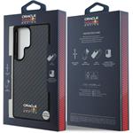 Red Bull Carbon Shiny Logo MagSafe kryt pre Samsung Galaxy S25 Ultra, čierny