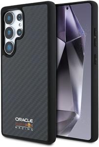 Red Bull Carbon Shiny Logo MagSafe kryt pre Samsung Galaxy S25 Ultra, čierny