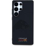 Red Bull Leather Meshed Debossed Logo MagSafe kryt pre Samsung Galaxy S25 Ultra, modrý