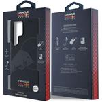 Red Bull Leather Meshed Debossed Logo MagSafe kryt pre Samsung Galaxy S25 Ultra, modrý