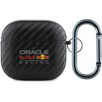 Red Bull PU karbonové puzdro pre AirPods 4, čierne