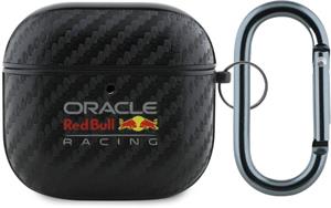 Red Bull PU karbonové puzdro pre AirPods 4, čierne