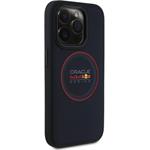 Red Bull PU Leather Red Ring MagSafe kryt pre iPhone 15 Pro Max, modrý