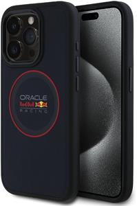 Red Bull PU Leather Red Ring MagSafe kryt pre iPhone 15 Pro Max, modrý