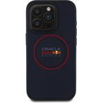 Red Bull PU Leather Red Ring MagSafe kryt pre iPhone 15 Pro, modrý