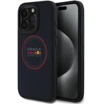 Red Bull PU Leather Red Ring MagSafe kryt pre iPhone 15 Pro, modrý