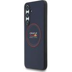 Red Bull PU Leather Red Ring MagSafe kryt pre Samsung Galaxy S25 FE, modrý