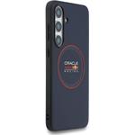 Red Bull PU Leather Red Ring MagSafe kryt pre Samsung Galaxy S25 FE, modrý