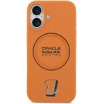 Red Bull Silicone Blue Ring MagSafe kryt pre iPhone 17, oranžový