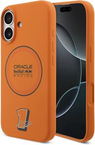 Red Bull Silicone Blue Ring MagSafe kryt pre iPhone 17, oranžový