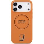 Red Bull Silicone Blue Ring MagSafe kryt pre iPhone 17 Pro Max, oranžový