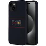 Red Bull Silicone Horizontal Logo MagSafe kryt pre iPhone 15, modrý