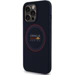 Red Bull Silicone Red Ring MagSafe kryt pre iPhone 13 Pro, modrý