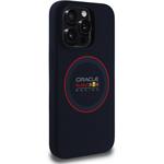 Red Bull Silicone Red Ring MagSafe kryt pre iPhone 14 Pro, modrý