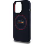 Red Bull Silicone Red Ring MagSafe kryt pre iPhone 14 Pro, modrý