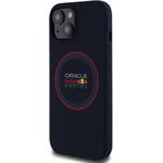 Red Bull Silicone Red Ring MagSafe kryt pre iPhone 15, modrý