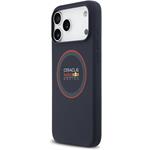 Red Bull Silicone Red Ring MagSafe kryt pre iPhone 17 Pro Max, modrý