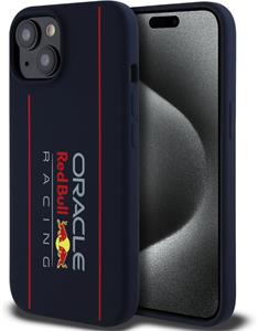 Red Bull Silicone Vertical Logo MagSafe kryt pre iPhone 15, modrý
