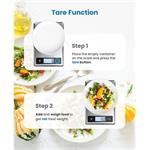 Renpho Calibra 1, inteligentná kuchynská váha, nerezová oceľ