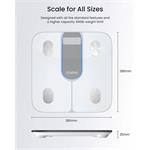 Renpho Elis 1C, inteligentná osobná váha, biela