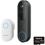 Reolink D340B, bezpečnostný video zvonček + Chime + 64GB microSD