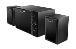 Reproduktory Genius SW-2.1 350, drevo, 15W, čierne - Rozbalené