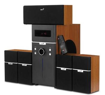 Reproduktory Genius SW-HF5.1 5100 W LCD dark wood
