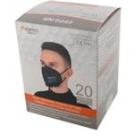 Respirátor FFP2 NR, LG-DFM-01, 1ks skladací bez ventilčeka, čierny