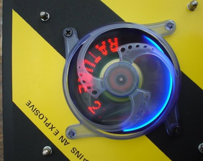 Revoltec Lightwriter 80mm Temperatur Anzeige